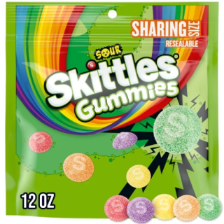 Skittles Sour Candy Gummies Soft Chewy Gummy Candies